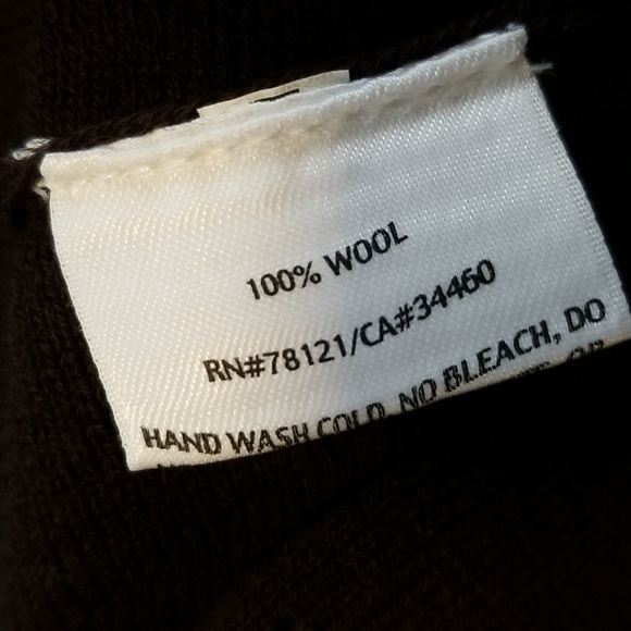 EILEEN FISHER Vintage 90s Wool Knit A-line Skirt Brown Petite Small FLAWED - Picture 6 of 7